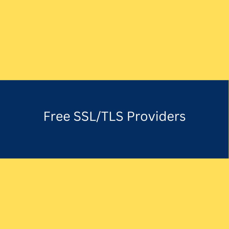 Free SSL Providers